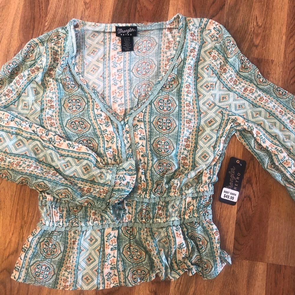 Wrangler retro blouse. New.